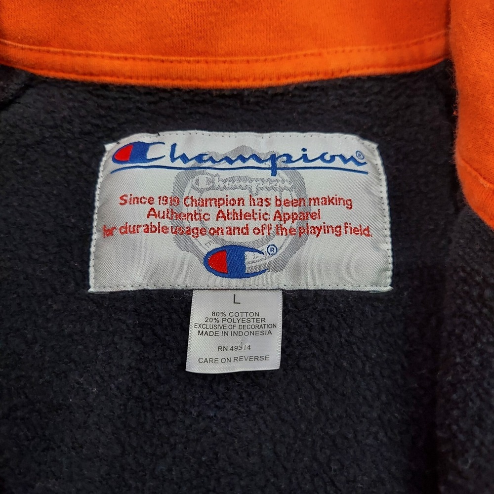 Vintage Champion Oklahoma State Cowboys Black Orange Jacket Men's Size Large OSU - Picture 5 of 11